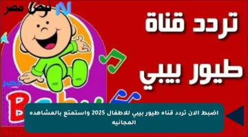 اضبط الآن تردد قناة طيور بيبي للأطفال 2025 واستمتع بالمشاهدة المجانية